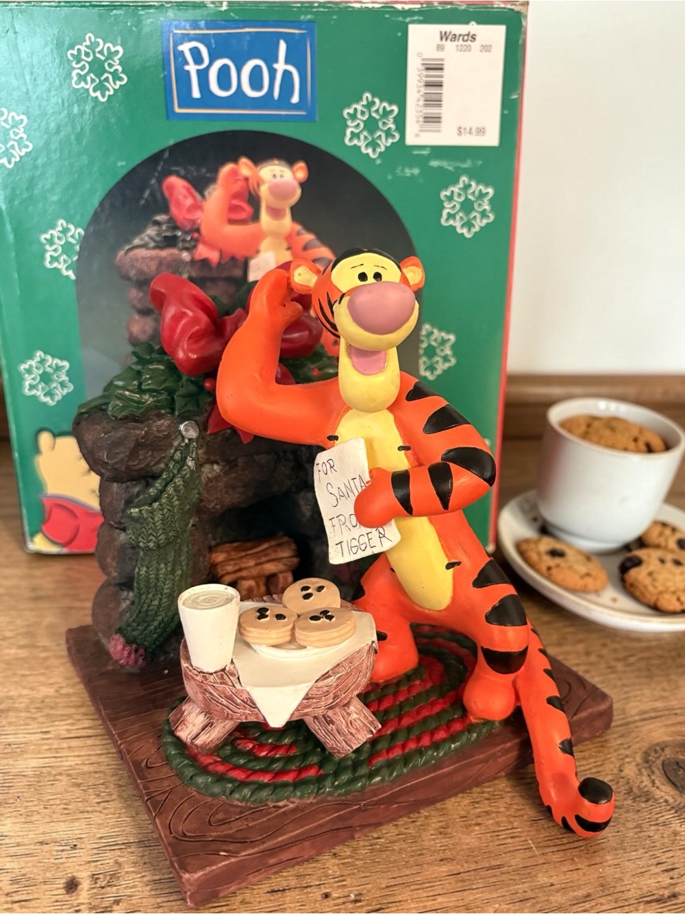 Vintage Disney Pooh "TIGGER" Cookies for Santa ‘98 Christmas Stocking Hanger Box